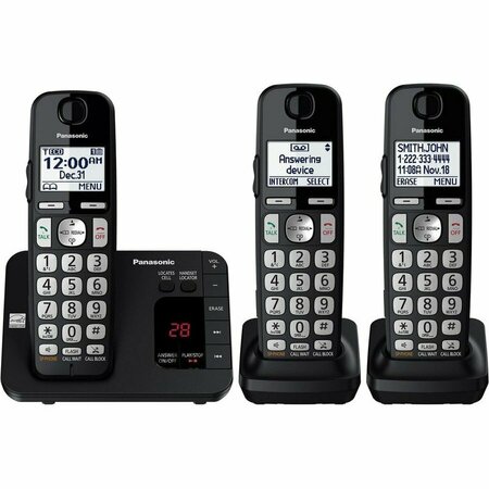 PANASONIC Three Handset Cordless Phone KXTGE433B